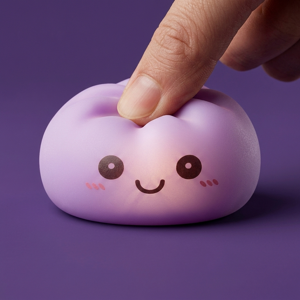 Mystery Squishy Dumpling Nachtlampje tijdens het knijpen, zacht materiaal