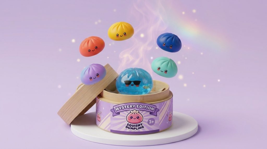 Mystery Dumpling Squishy Zomer Editie tijdens het knijpen, zacht materiaal