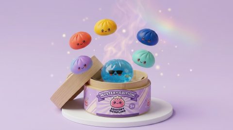 Mystery Dumpling Squishy Zomer Editie tijdens het knijpen, zacht materiaal