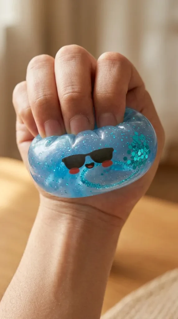 Mystery Dumpling Squishy Zomer Editie tijdens het knijpen