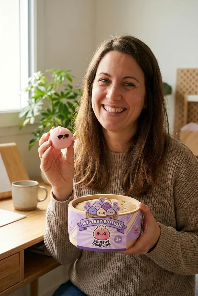 Mystery Dumpling Squishy Zonnebril met zijn doos