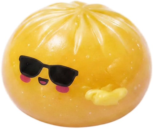 Mystery Dumpling Squishy Zonnebril tijdens het knijpen, zacht materiaal
