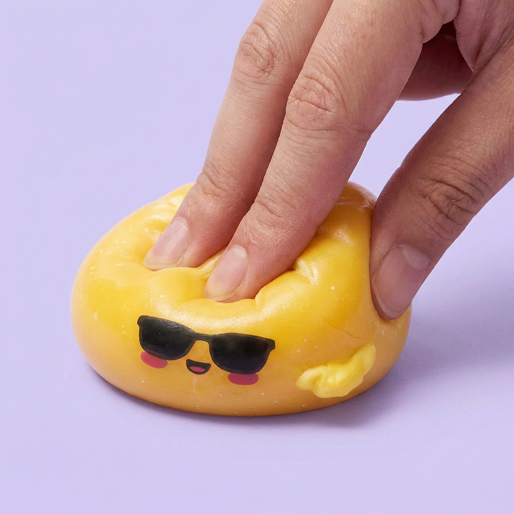 Mystery Dumpling Squishy Zonnebril — slow-rise effect, het schuim vert langzaam terug