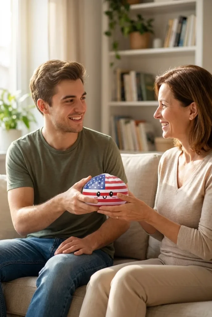 Squishy Dumpling USA – Amerikaanse Vlag Squishy als cadeau-idee