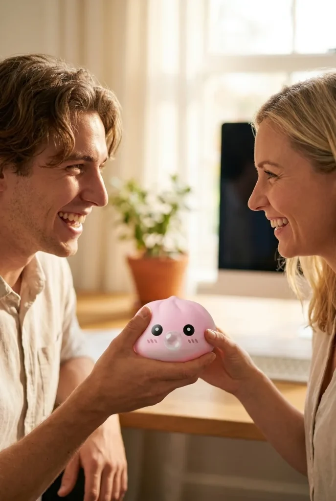 Dumpling Squishy Roze Zacht & Pluizig als cadeau-idee