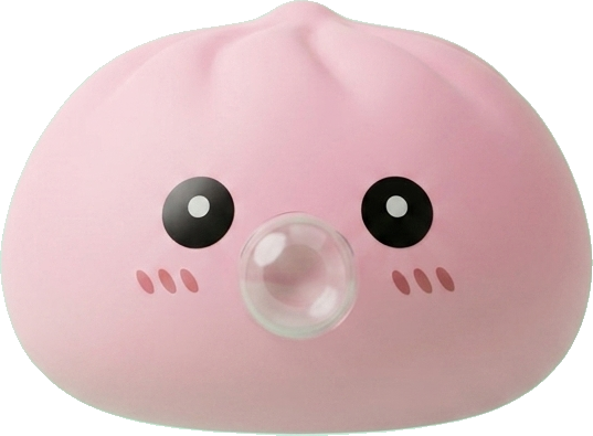 Dumpling Squishy Roze Zacht & Pluizig tijdens het knijpen, zacht materiaal