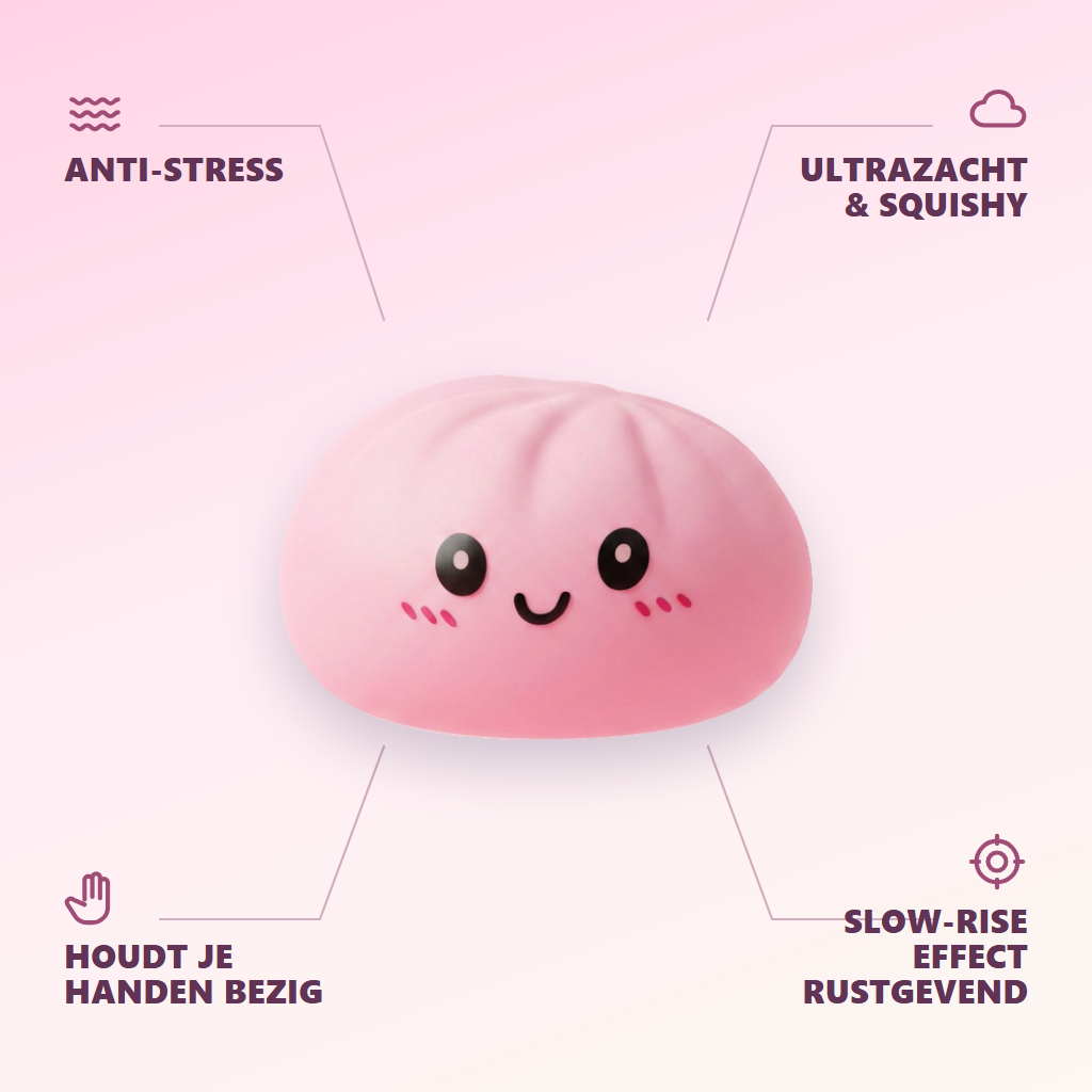 Pink Squishy Dumpling Zachte Bloesem — zijn voordelen