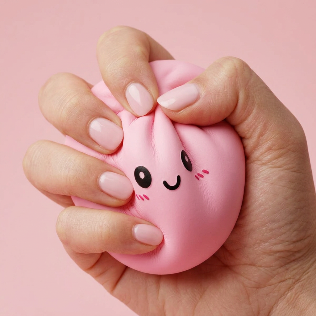 Pink Squishy Dumpling Zachte Bloesem — slow-rise effect, het schuim vert langzaam terug