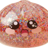 Galaxy Dumpling Squishy Roze Kawaii tijdens het knijpen, zacht materiaal