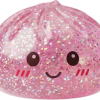 Glitter Dumpling Squishy Roze Kawaii tijdens het knijpen, zacht materiaal