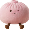 Squishy Dumpling Toy Roze XXL Knuffelkussen tijdens het knijpen, zacht materiaal