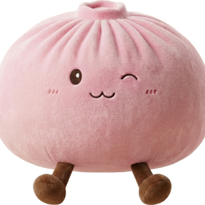 Squishy Dumpling Toy Roze XXL Knuffelkussen tijdens het knijpen, zacht materiaal