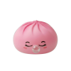 Dumpling Squishy Rose Rare Blow met Bamboe Mandje tijdens het knijpen, zacht materiaal