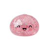 Dumpling Squishy Rose Sparkle Bubblegum Roze tijdens het knijpen, zacht materiaal