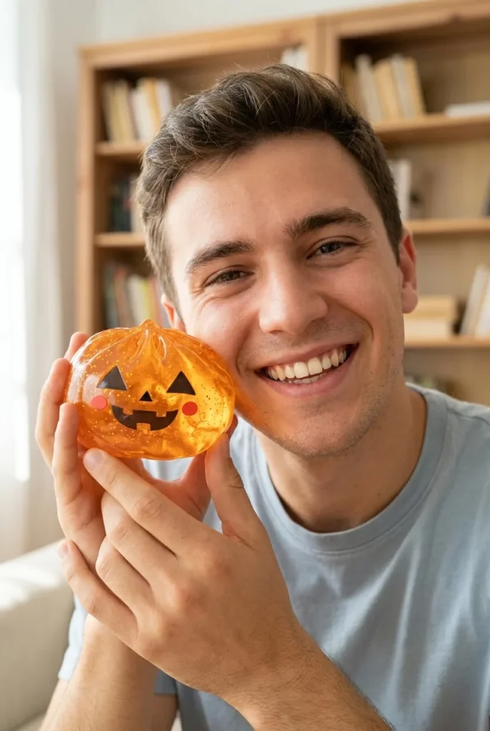 Pumpkin Dumpling Squishy Halloween Lichtgevend in het dagelijks leven