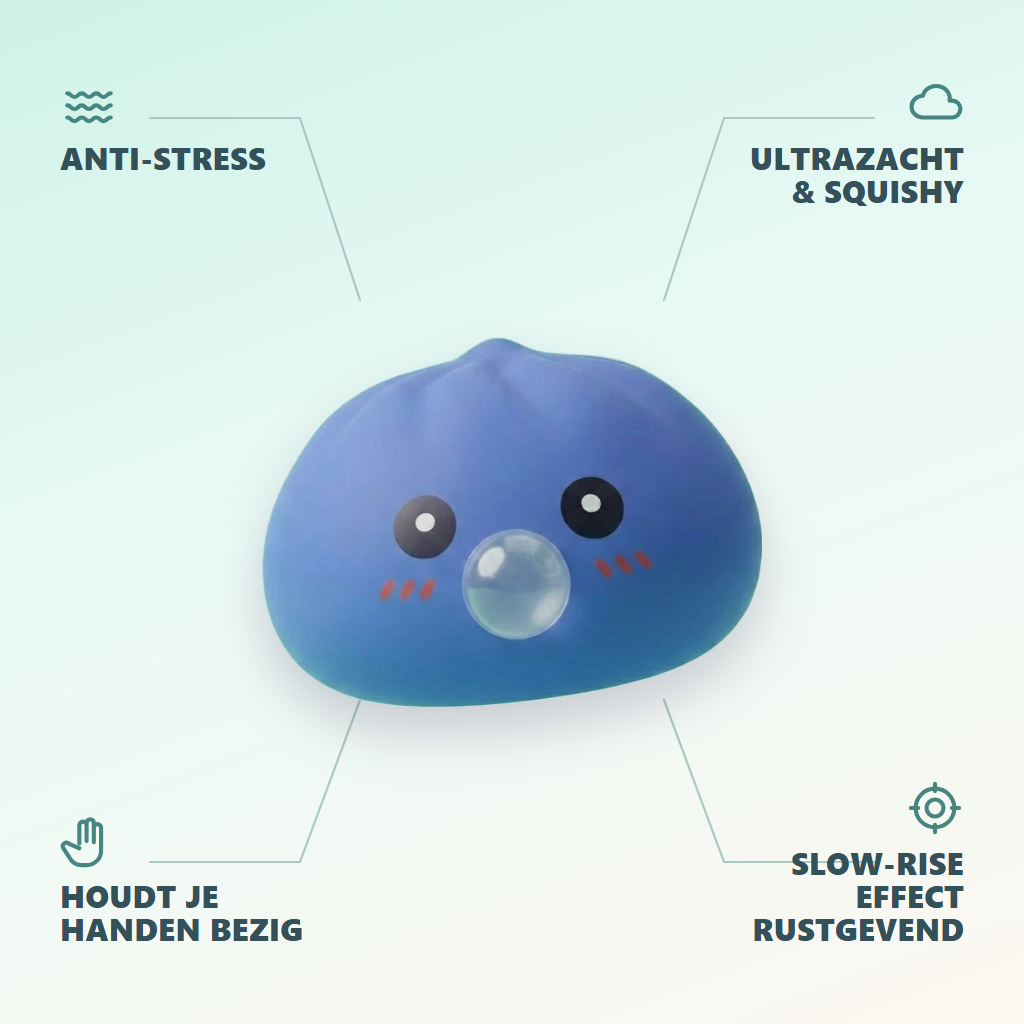 Dumpling Squishy Paars XXL Zacht — zijn voordelen