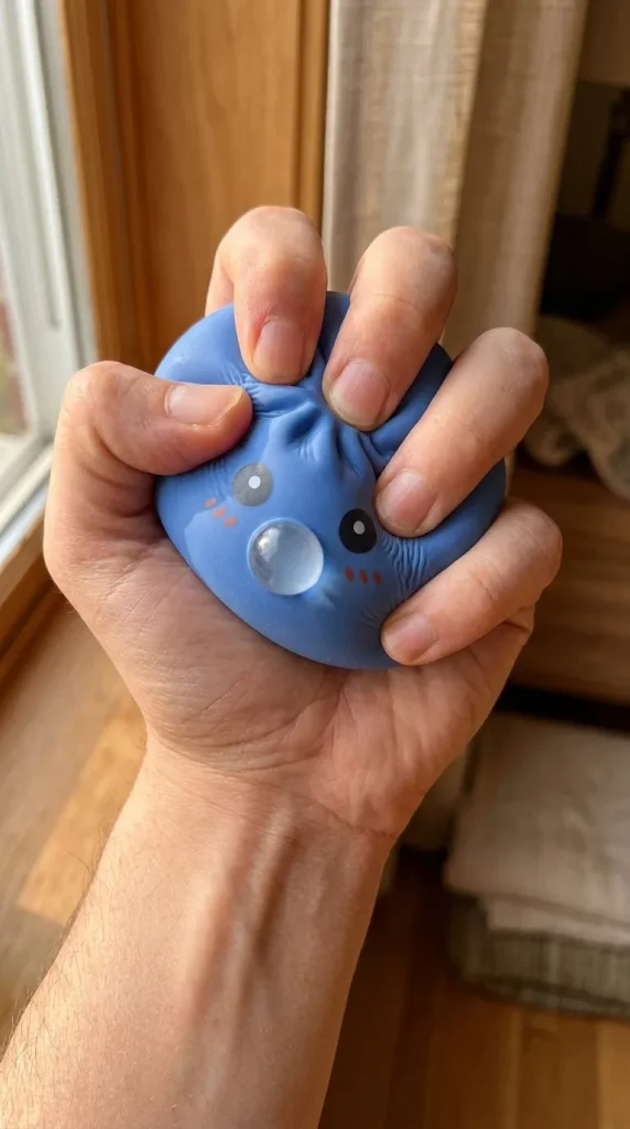 Dumpling Squishy Paars XXL Zacht tijdens het knijpen