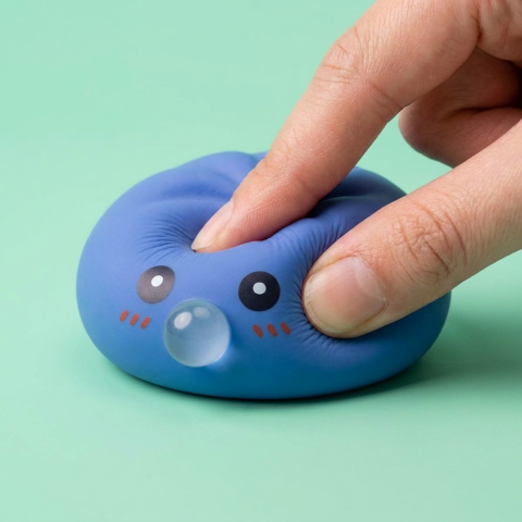 Dumpling Squishy Paars XXL Zacht tijdens het knijpen, zacht materiaal
