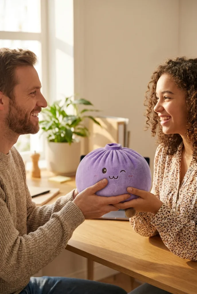 Dumpling Squishy Giant Paars als cadeau-idee
