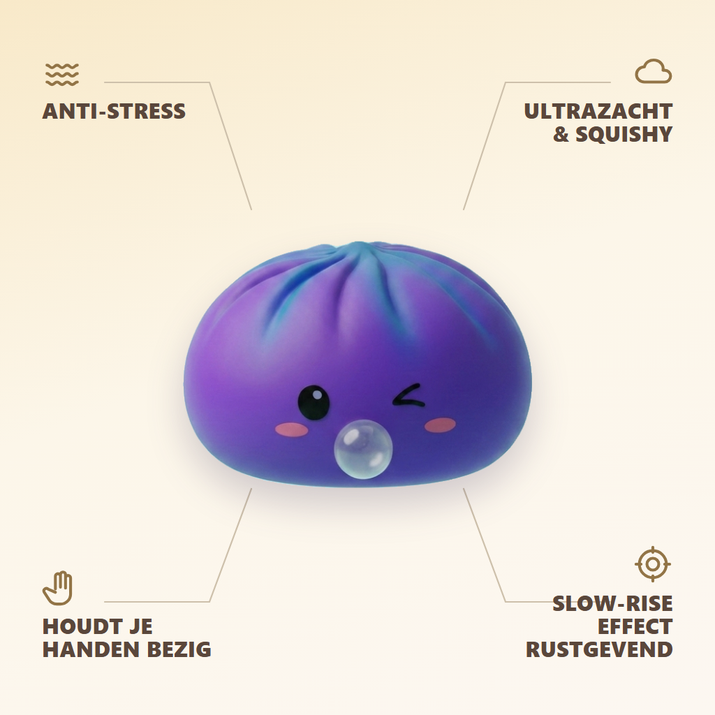 Dumpling Squishy Purple Rare Blow Cosmic Paars — zijn voordelen