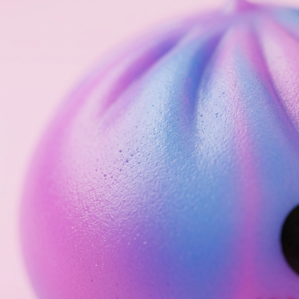 Tie Dye Dumpling Squishy Paars — macro-close-up van de textuur