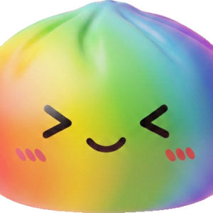 Rainbow Dumpling Squishy Regenboog Kawaii tijdens het knijpen, zacht materiaal
