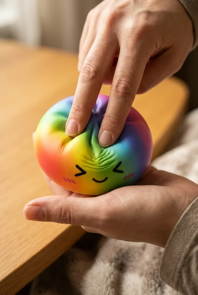 Rainbow Dumpling Squishy Regenboog Kawaii tijdens het knijpen