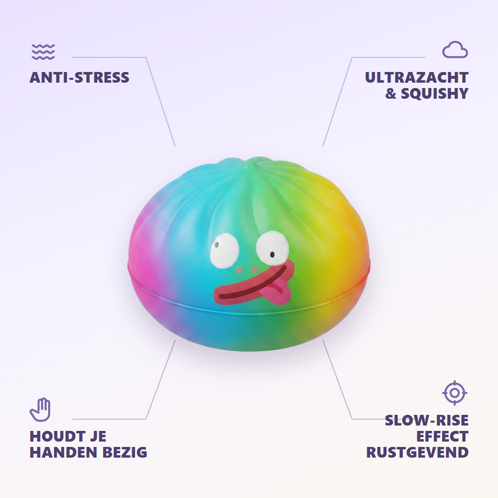 Rainbow Mystery Dumplings Squishy Verrassing — zijn voordelen