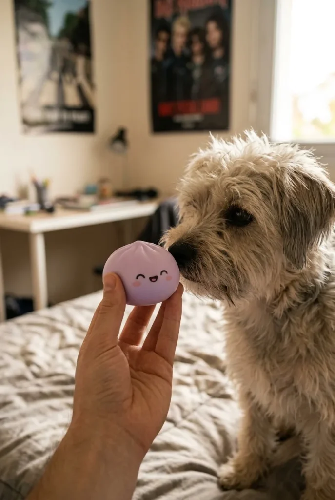 Rainbow Mystery Dumplings Squishy Verrassing met een knuffel