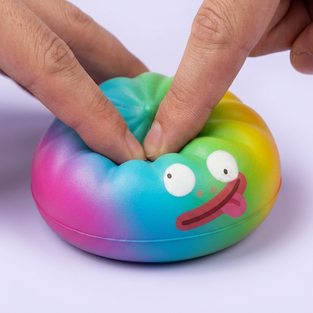 Rainbow Mystery Dumplings Squishy Verrassing — slow-rise effect, het schuim vert langzaam terug