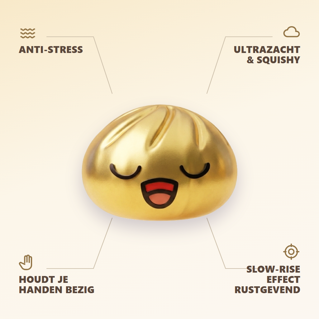 Rare Dumpling Squishy Gouden Schat — zijn voordelen