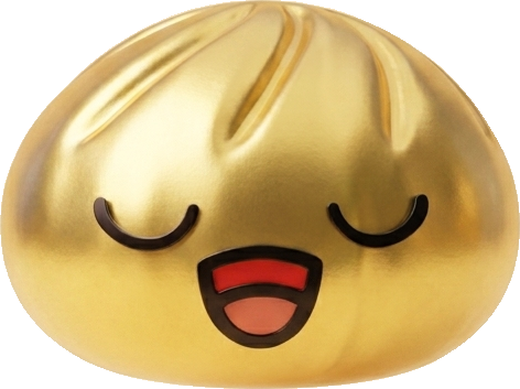 Rare Dumpling Squishy Gouden Schat tijdens het knijpen, zacht materiaal