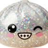 Rare Dumpling Squishy Zilver Glinsterend tijdens het knijpen, zacht materiaal