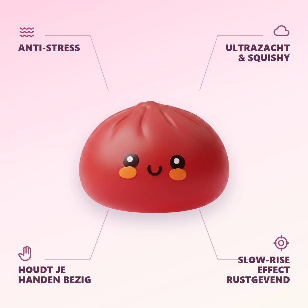 Dumpling Squishy Rouge in Bamboe Stoommandje — zijn voordelen