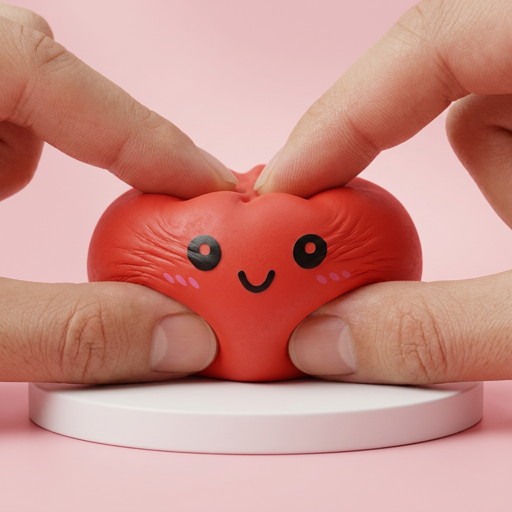 Dumpling Squishy Kersenrood met Bamboe Stoomkorfje tijdens het knijpen, zacht materiaal