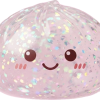 Glitter Dumpling Squishy Zilver Glans tijdens het knijpen, zacht materiaal