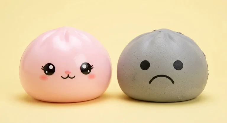 squishy dumpling van Action vergeleken met een premium slow-rise squishy