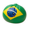 Dumpling Squishy Flag Brazilië tijdens het knijpen, zacht materiaal