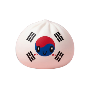 Flag Dumpling Squishy Zuid-Korea tijdens het knijpen, zacht materiaal