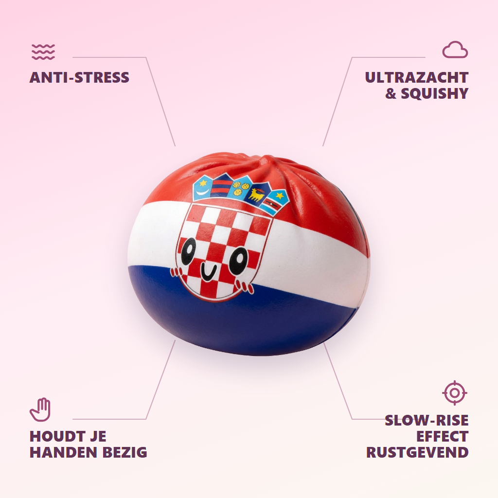 Flag Squishy Dumpling Kroatië — zijn voordelen