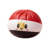 Flag Dumpling Squishy Egypte – Rood, Wit, Zwart tijdens het knijpen, zacht materiaal