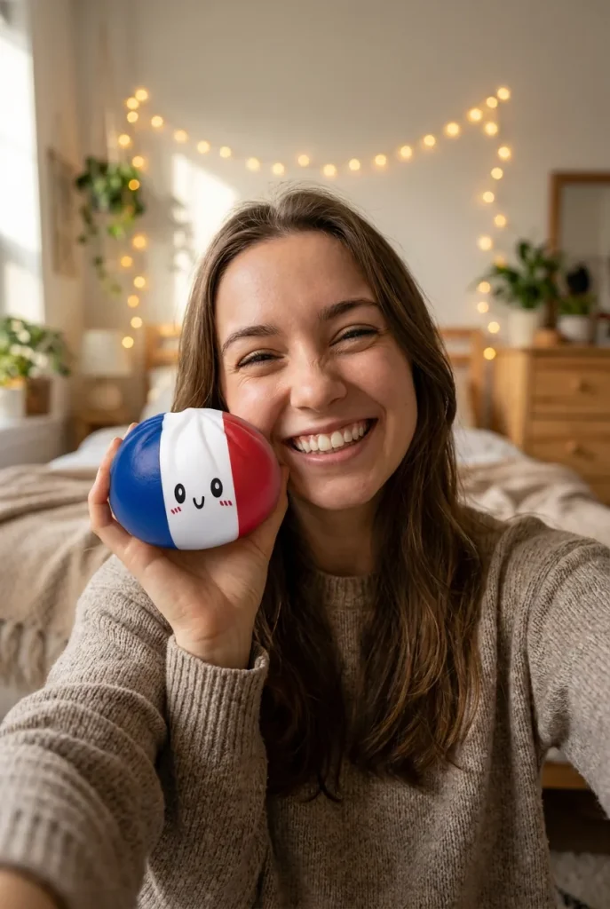 France Flag Squishy Dumpling – Blauw Wit Rood in het dagelijks leven