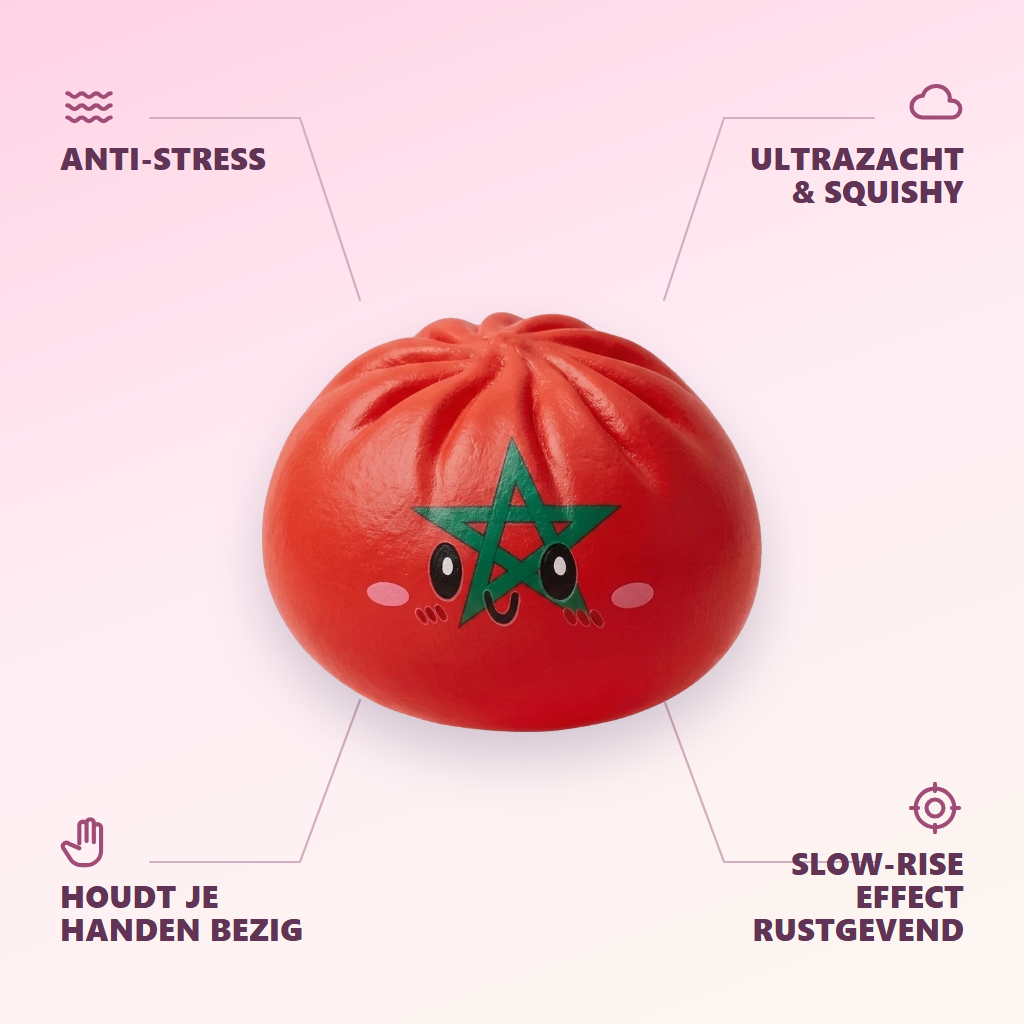 Flag Squishy Dumpling Marokko — zijn voordelen