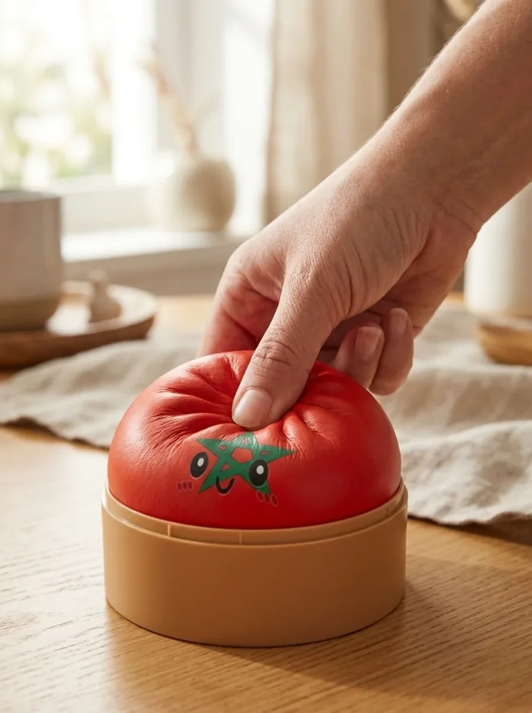 Flag Squishy Dumpling Marokko tijdens het knijpen