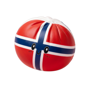 Flag Squishy Dumpling Noorwegen tijdens het knijpen, zacht materiaal