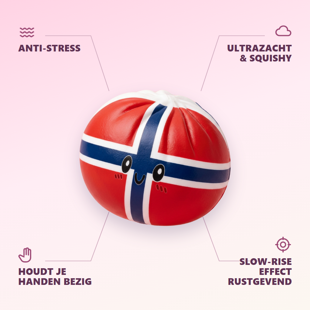 Flag Squishy Dumpling Noorwegen — zijn voordelen
