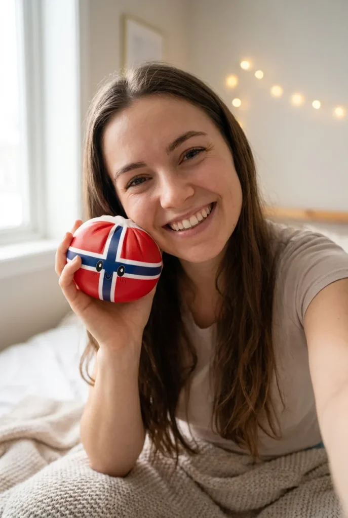 Flag Squishy Dumpling Noorwegen in het dagelijks leven