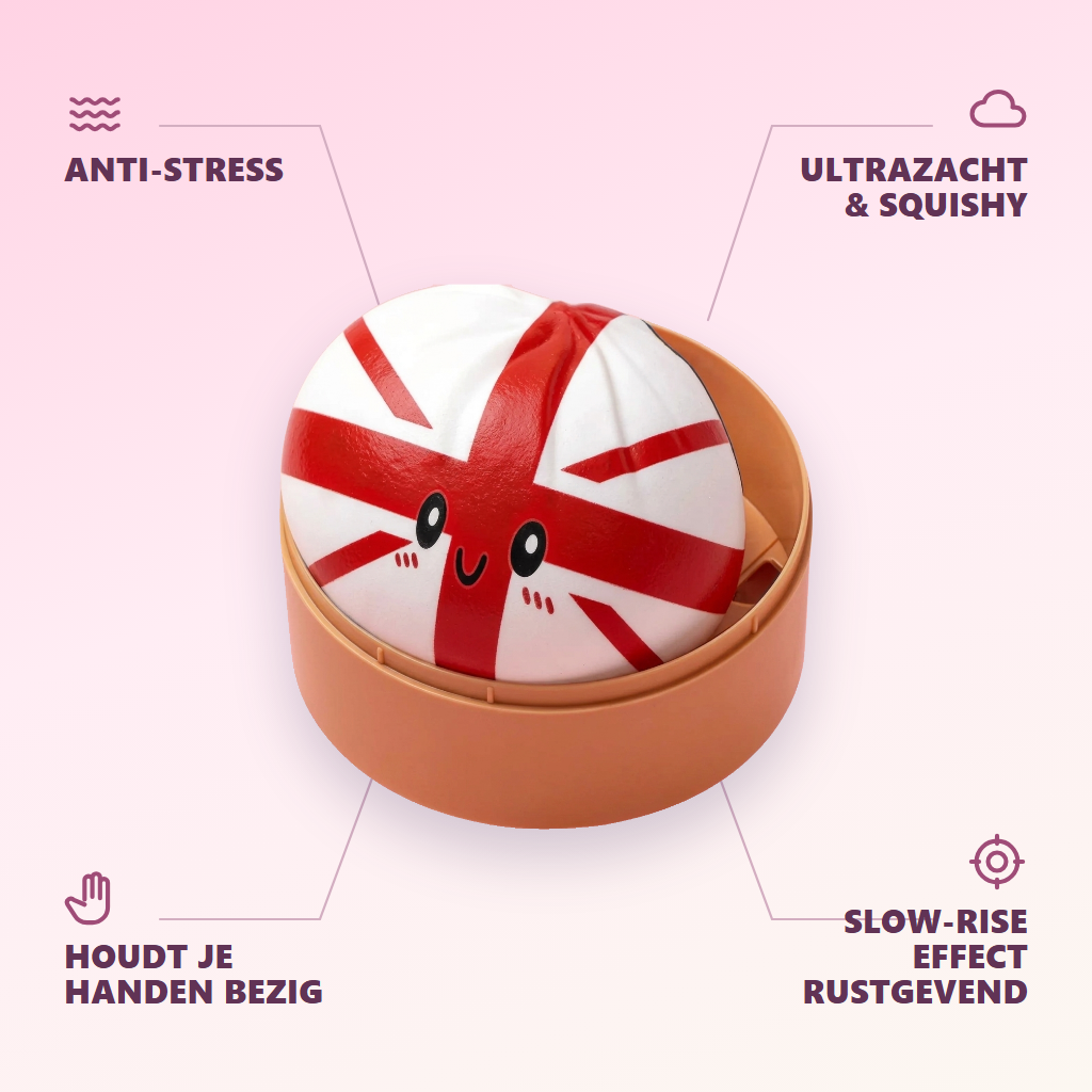 Flag Squishy Toy UK Dumpling — zijn voordelen