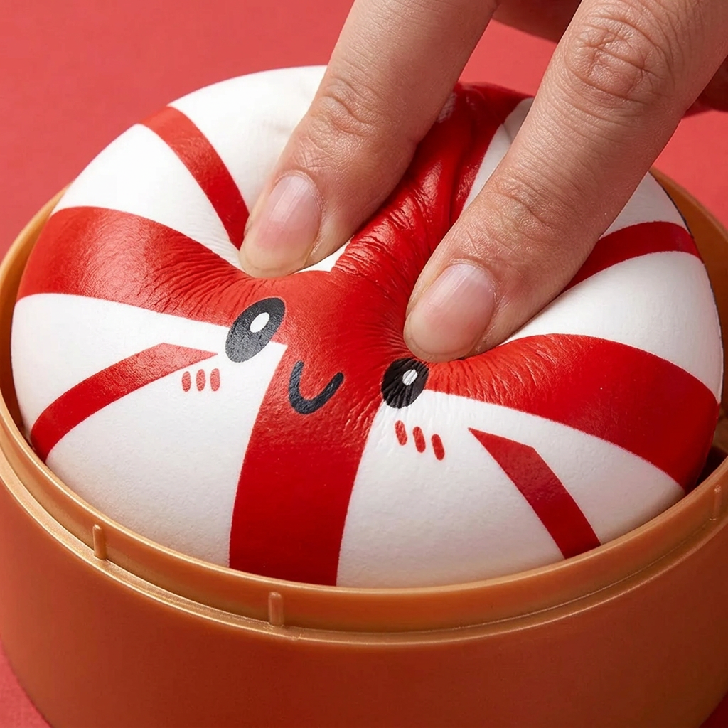 Flag Squishy Toy UK Dumpling — slow-rise effect, het schuim vert langzaam terug