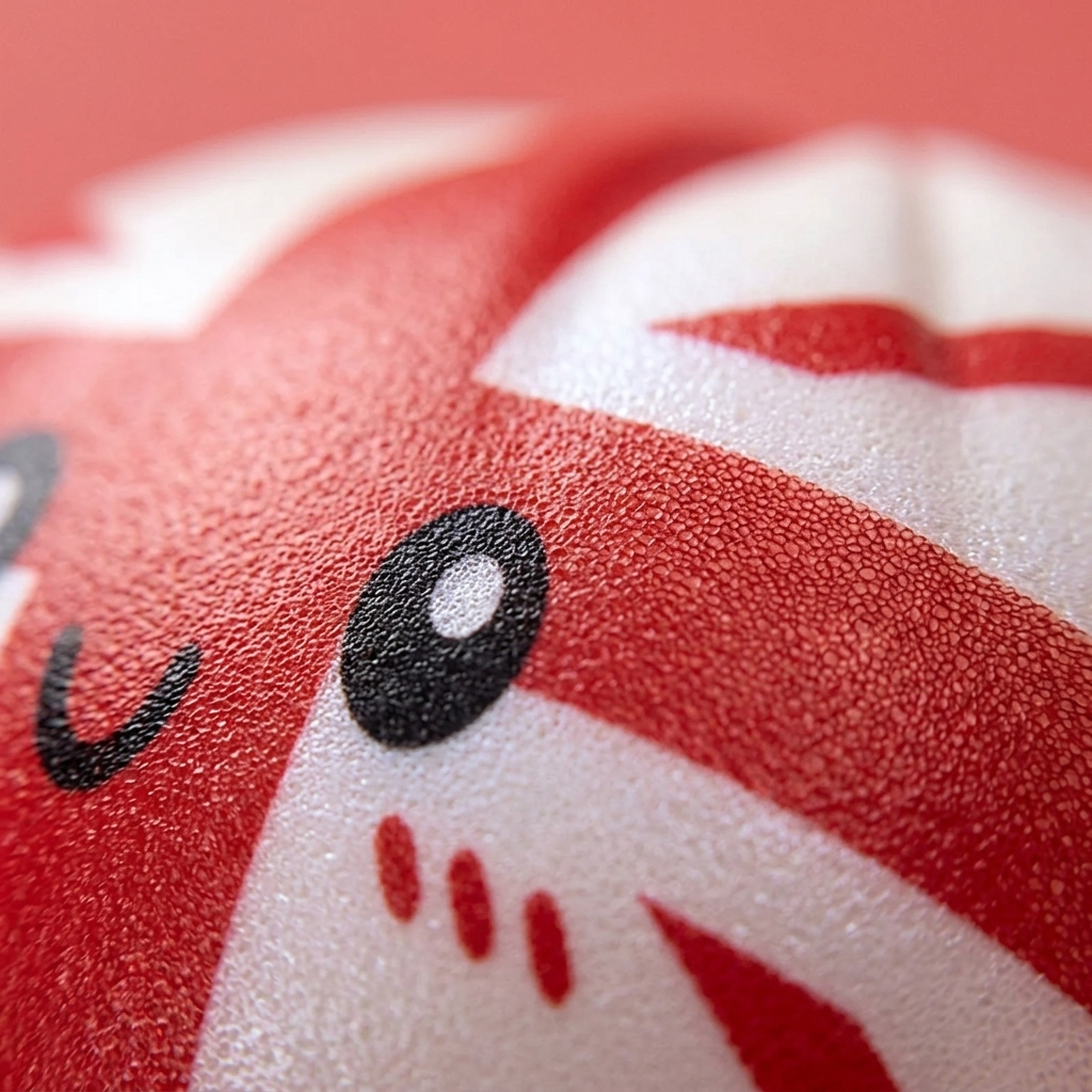 Flag Squishy Toy UK Dumpling — macro-close-up van de textuur